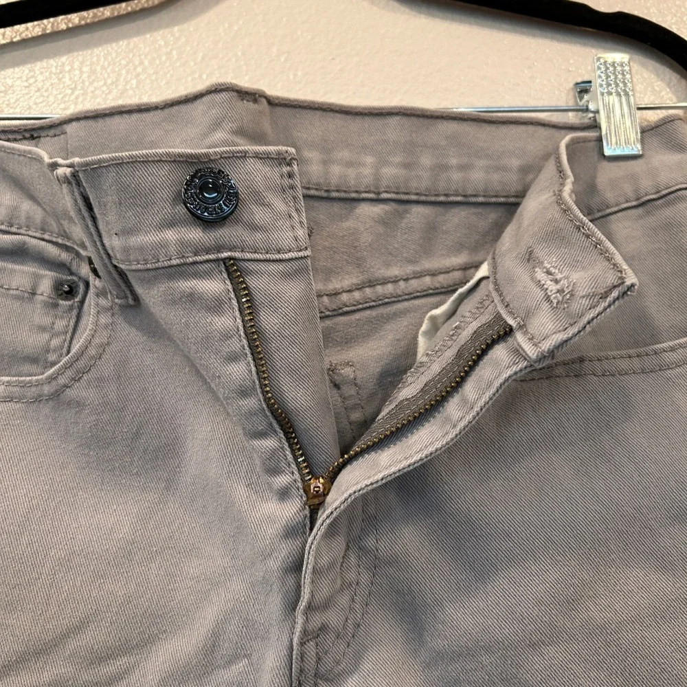 Levis 510 Skinny Fit Grey Jeans Mens‎ 28x28 Solid Casual Denim Pants
